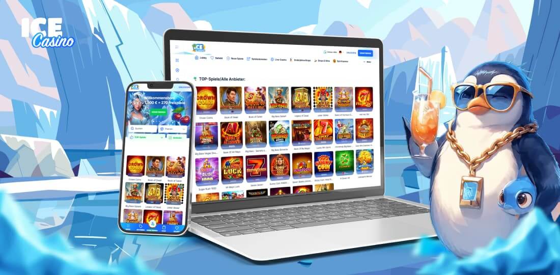 Spielauswahl im Ice Casino für deutsche Spieler